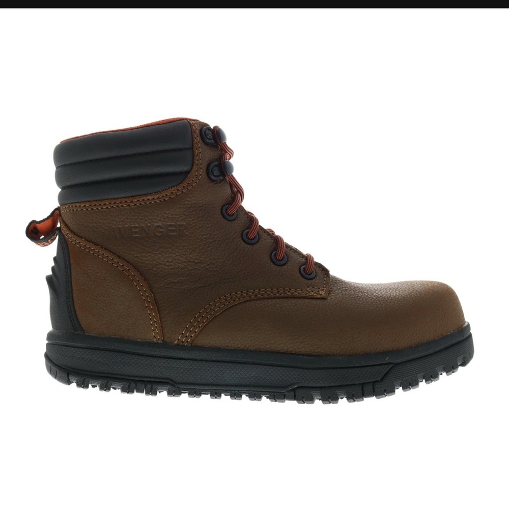 Avenger Leather Ankle Boots in Brown and Black